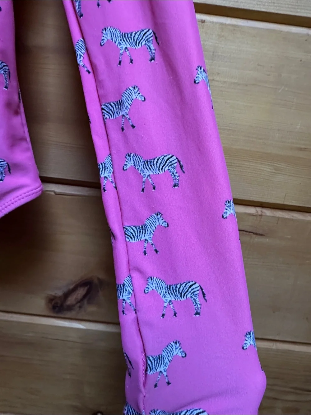 Coolibar Mott50 kid zebra pink long sleeve swim bathing suit rash guard size 6